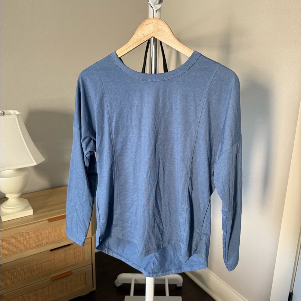 NEW All in Motion Blue Long Sleeve‎ Tee Size S